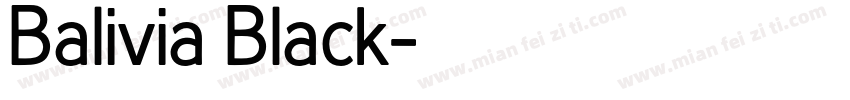 Balivia Black字体转换